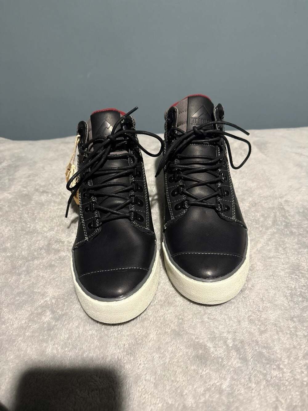 Ridgemont Outback II Waxed Leather Hiking Sneakers Black/Grey